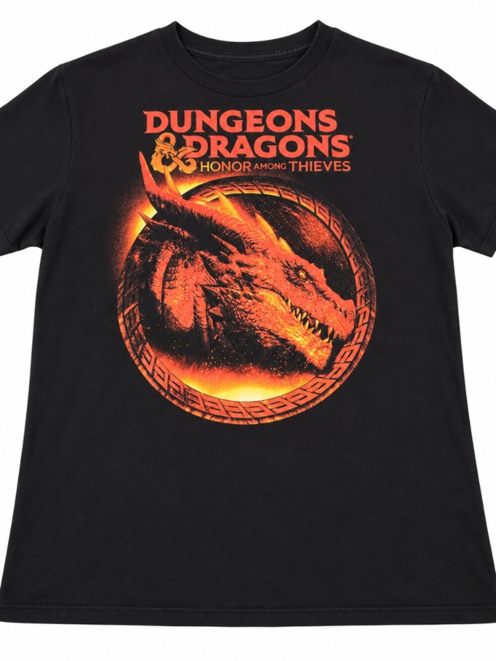 Dungeons & Dragons Honor Among Thieves Dragon T Shirt Large L Black Movie Tee